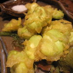 魚心 - そら豆天ぷら 450円