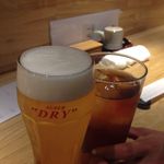 一心 - H.27.5.29.夜 生ビール vs 烏龍茶