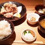 ごはんや一芯 - ランチ　若鶏の竜田揚げ（1000円）