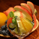 seasonal fruit parfait