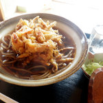 そば切 雨耕庵 - かき揚げ蕎麦（温）田舎蕎麦