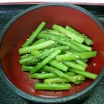練馬東税務署　食堂 - グリーンアスパラのごま和え