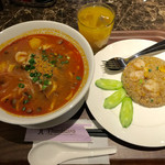 タイレストラン タニサラ - クイッティオトムヤンクン　と　カオパックン