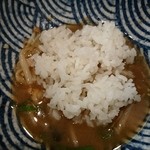 極麺 青二犀 - 混ぜると出汁茶づけのようで美味