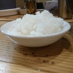 極麺 青二犀 - 〆のミニミニご飯