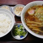 Ajidokorofukusen - ラーメン定食￥700