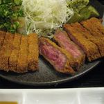 牛カツ京都勝牛 - お肉のアップ(2015.11)