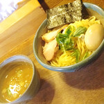 麺処 三鈷峰 - 味玉つけめん 中盛り 冷盛り