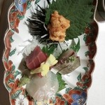 札幌かに家 - 鴨川（刺身四種盛り）