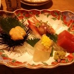 札幌かに家 - 鴨川（刺身四種盛り）