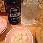 浦野屋 やきとん てるてる - らっきょは100円だったかな？