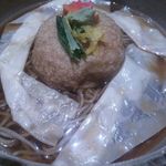 Kashunan - 料理 蕎麦・蓮根あんかけ蕎麦 993円 (2015年10月)