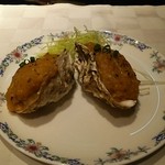 中国料理　桃花林 - 牡蠣の殻付き焼き物