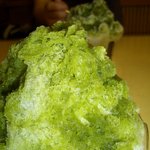 熊本蜂楽饅頭 - 「宇治茶のカキ氷 ３２５円」