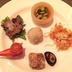 くろさわ東京菜 - 前菜の盛り合わせ
