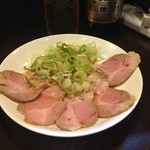 ひげ坊主 - H.27.6.1.夜 自家製チャーシューねぎポン酢 450円