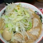 ラーメン二郎 - 小豚　麺抜き　玉子　野菜ましましh27 11 8