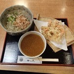 海鮮かき揚げ天そば／おろし1300円