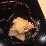 日本料理 楽心 - ホタテあられ揚げ