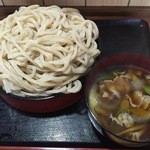 うどん工房　まる玉 - 肉汁うどん(大盛)