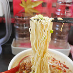 汁あり担々麺の麺