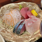 出汁さんろくぼう - 鯖きずし、鮪、鯛