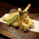 出汁さんろくぼう - りんどう膳の天ぷら