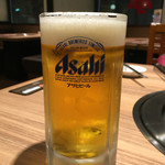 Anrakutei - 生ビール(中)（税込529円）