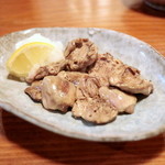 おひさんにしにし - 心臓塩焼 (470円) '15 8月中旬