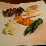 しらかわ - 鉄板で焼いた野菜たち