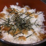 Mikawaya - チラシのご飯