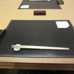 新宿割烹 中嶋 - 20151111 テーブルセッティング