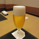 新宿割烹 中嶋 - 20151111 生ビール　800円