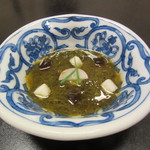 新宿割烹 中嶋 - 20151111 酢の物　能登のモズク