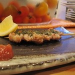 炭火鶏やZIMON - ササミ　シソ梅肉