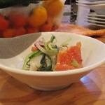 炭火鶏やZIMON - お通し　マリネ