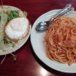 ボルボ - ナポリタン＋コーヒー（サラダ付き）