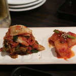 SATOブリアン - 白菜キムチ、カクテキ