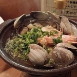 ふか井 - あさりの酒蒸し～厚岸