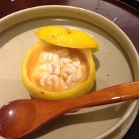 日本料理 太月 - 鱈白子のゆず器蒸し。
