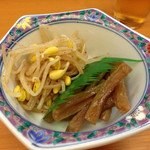 鰻家 - この日のビールのお通し    2015.11