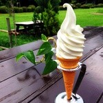 千本松牧場 - デザートには、牧場の濃厚ソフトクリームがおすすめ♪