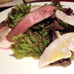 ボッテゴン - 愛知県産緑の野菜のサラダとサワラのカルパッチョ