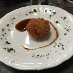 黒豚料理 あぢもり - 一口黒豚コロッケ
                                