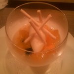 ルカンケ - 甘夏のジュレヨーグルトのジェラード添え