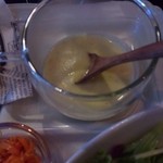 フレンチバル セレナ - □ランチ　前菜プレート□のアップ。本日はさつま芋のポタージュスープ。