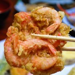民宿みはらし - ガラエビの天ぷら、絶品です(*´∀｀*)