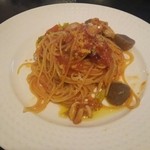 イタリア食堂　ちぇるきお - ちぇるきおランチセット：トマトソースのパスタ