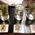 Kuramotoya - 純米酒飲み比べ　700円