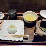 一保堂茶舗 喫茶室 嘉木 - 新茶＆お菓子のセッ 1600円
